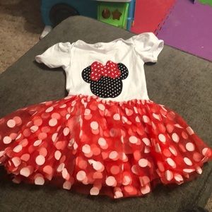 Minnie Mouse onesie tutu 18/24 months